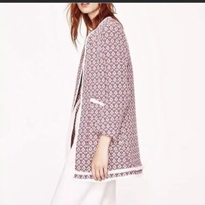 Zara Fringe Boucle Blazer